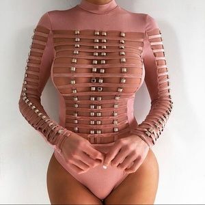 Long sleeve blush bodysuit